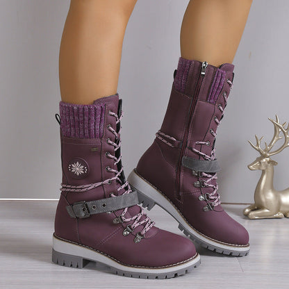 KnitGlide | Winterstiefel im Strickdesign für kalte Tage
