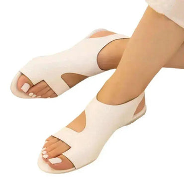 Damen Sandalen mit offenem Zehenbereich und niedrigem Absatz