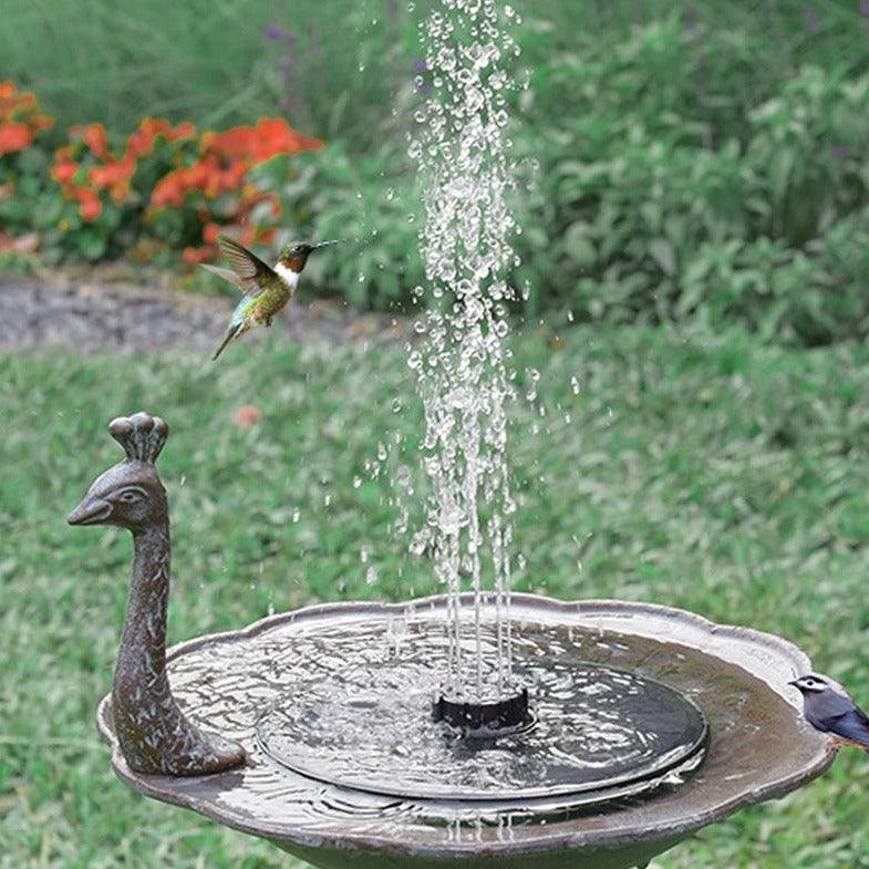 Solare Wasserpumpe für Vogelbad, Teich, Terrasse oder Gartendekoration im Freien