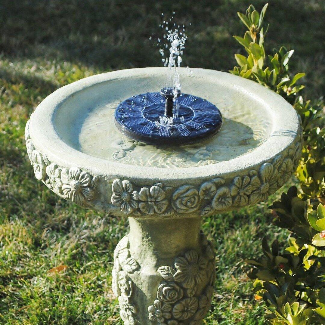 Solare Wasserpumpe für Vogelbad, Teich, Terrasse oder Gartendekoration im Freien