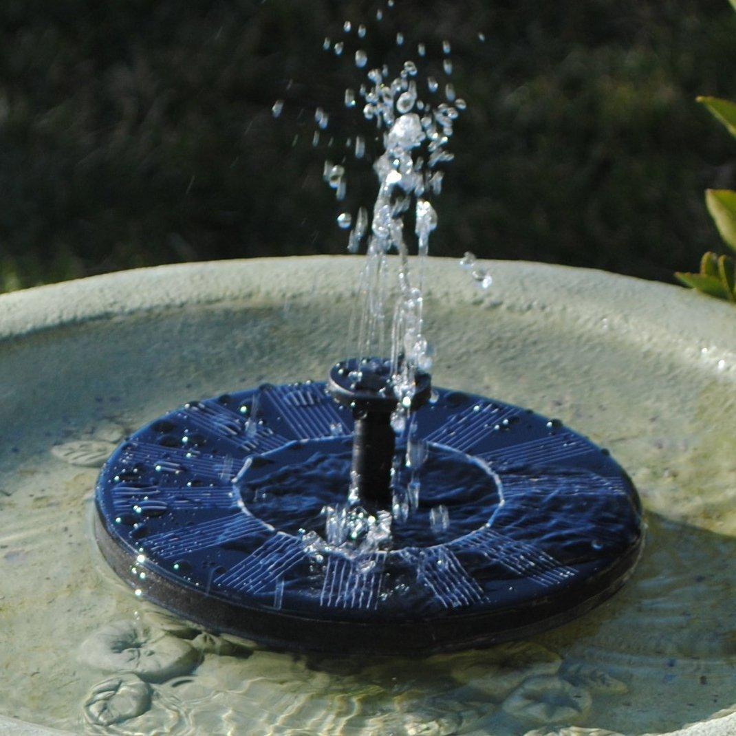 Solare Wasserpumpe für Vogelbad, Teich, Terrasse oder Gartendekoration im Freien