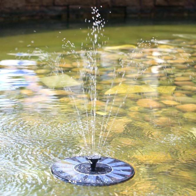 Solare Wasserpumpe für Vogelbad, Teich, Terrasse oder Gartendekoration im Freien