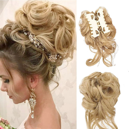 WavyWrap Messy Bun Haartoupet Wellig Lockig Chignon Pferdeschwanz Haartoupet für den täglichen Gebrauch
