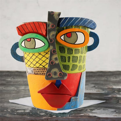 Handmade brutal abstract beauty face flower pot - Buy two and get free shipping!