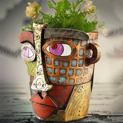Handmade brutal abstract beauty face flower pot - Buy two and get free shipping!
