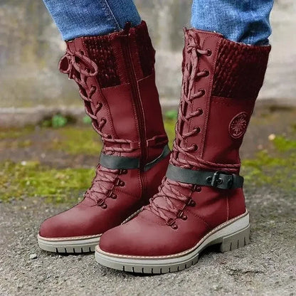 KnitGlide | Winterstiefel im Strickdesign für kalte Tage
