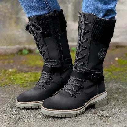 KnitGlide | Winterstiefel im Strickdesign für kalte Tage