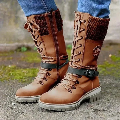 KnitGlide | Winterstiefel im Strickdesign für kalte Tage
