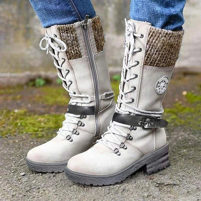KnitGlide | Winterstiefel im Strickdesign für kalte Tage