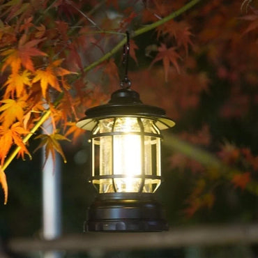 Portable retro camping lamp
