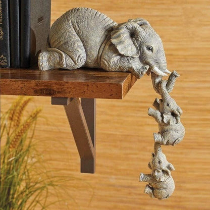 Familienelefanten-Statuetten | 3 Stück