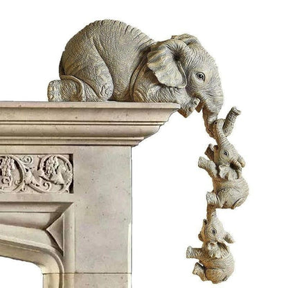 Familienelefanten-Statuetten | 3 Stück