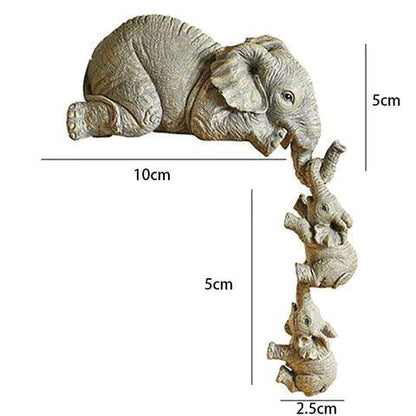 Familienelefanten-Statuetten | 3 Stück
