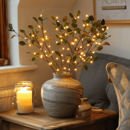 Liora – Olivenzweig LED-Licht mit warmem Umgebungslicht