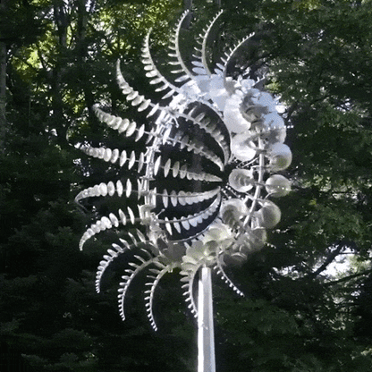 BreezyMetal Charm Unique and magical windmill made of metal 