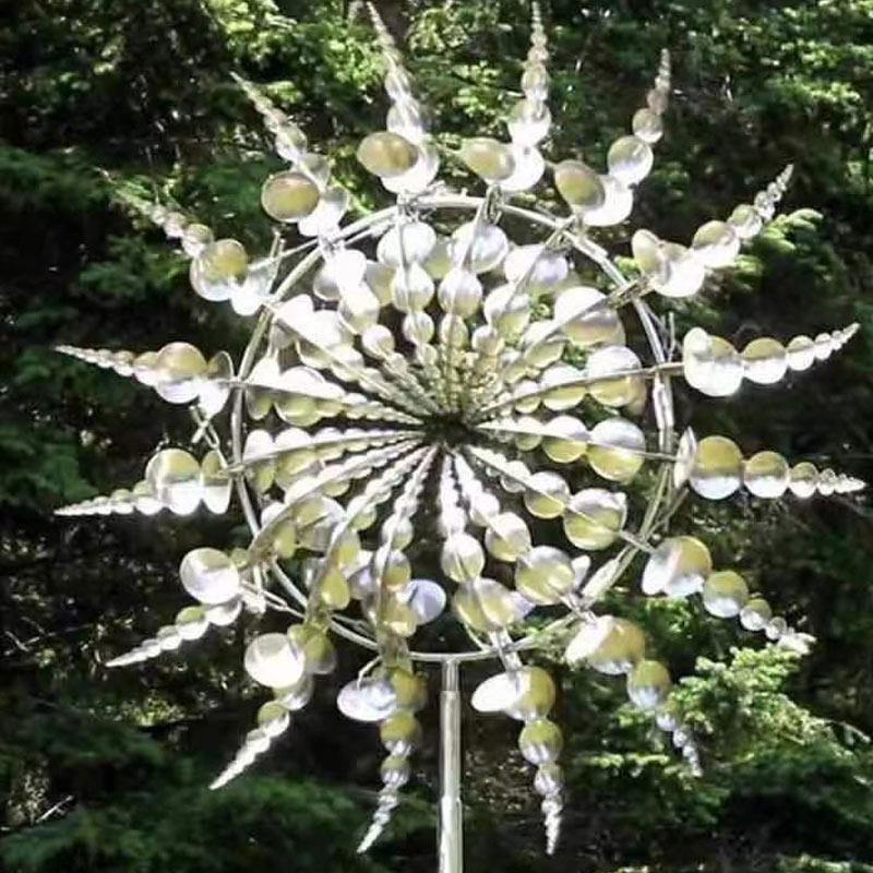 BreezyMetal Charm Unique and magical windmill made of metal 