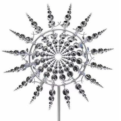 BreezyMetal Charm Unique and magical windmill made of metal 