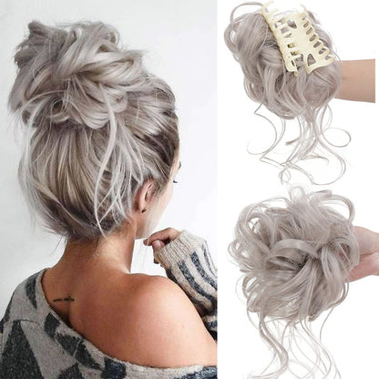 WavyWrap Messy Bun Haartoupet Wellig Lockig Chignon Pferdeschwanz Haartoupet für den täglichen Gebrauch