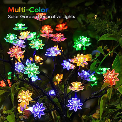 Solarbetriebenes, wetterbeständiges Garten-LED-Lichtset