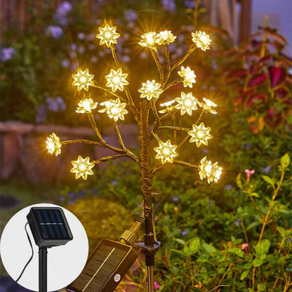Solarbetriebenes, wetterbeständiges Garten-LED-Lichtset