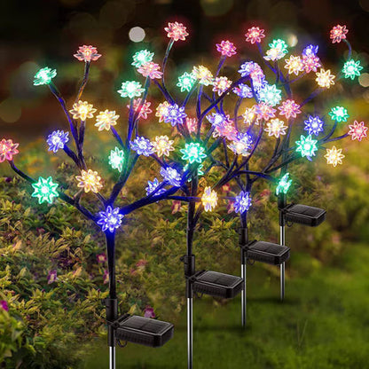 Solarbetriebenes, wetterbeständiges Garten-LED-Lichtset