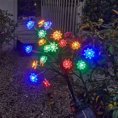 Solarbetriebenes, wetterbeständiges Garten-LED-Lichtset