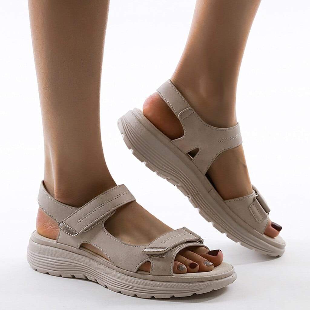 Orthopädische Damensandalen – Verstellbare Riemen für optimalen Komfort