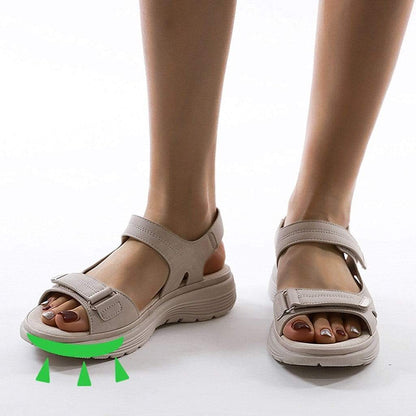 Orthopädische Damensandalen – Verstellbare Riemen für optimalen Komfort