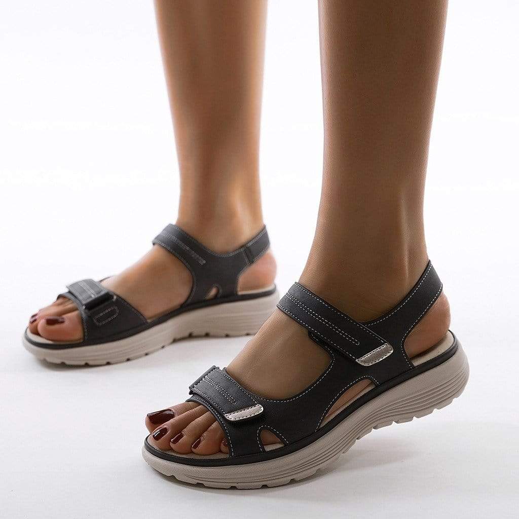 Orthopädische Damensandalen – Verstellbare Riemen für optimalen Komfort