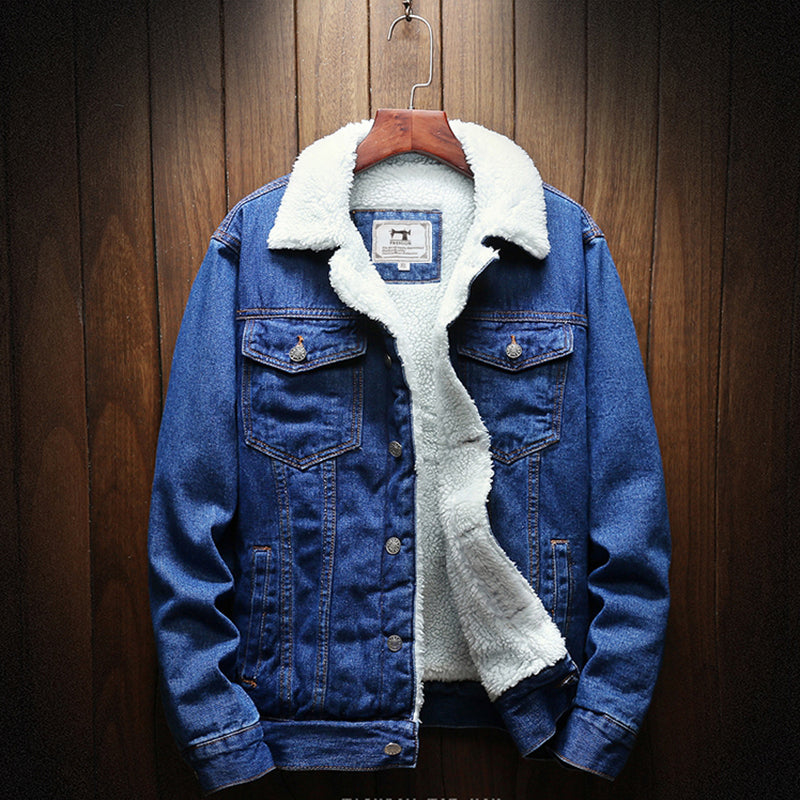 Gefutterte Denim-Jacke für Männer