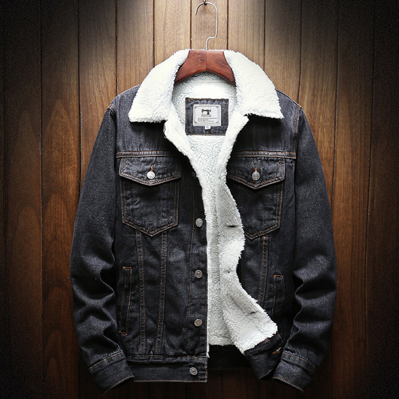 Gefutterte Denim-Jacke für Männer
