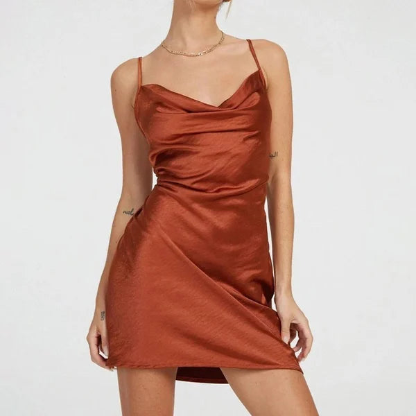 Shine | Satin-Minikleid