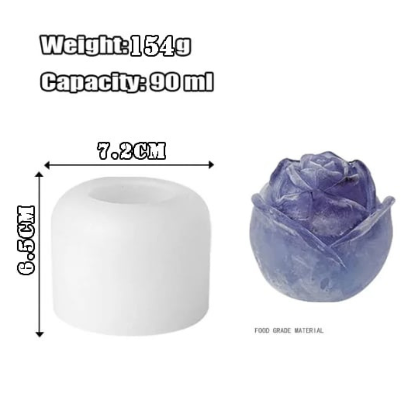 Silikon Eiswürfelform Rose