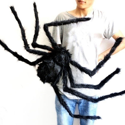 Schwarze Spinne Halloween Dekoration