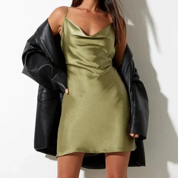 Shine | Satin-Minikleid